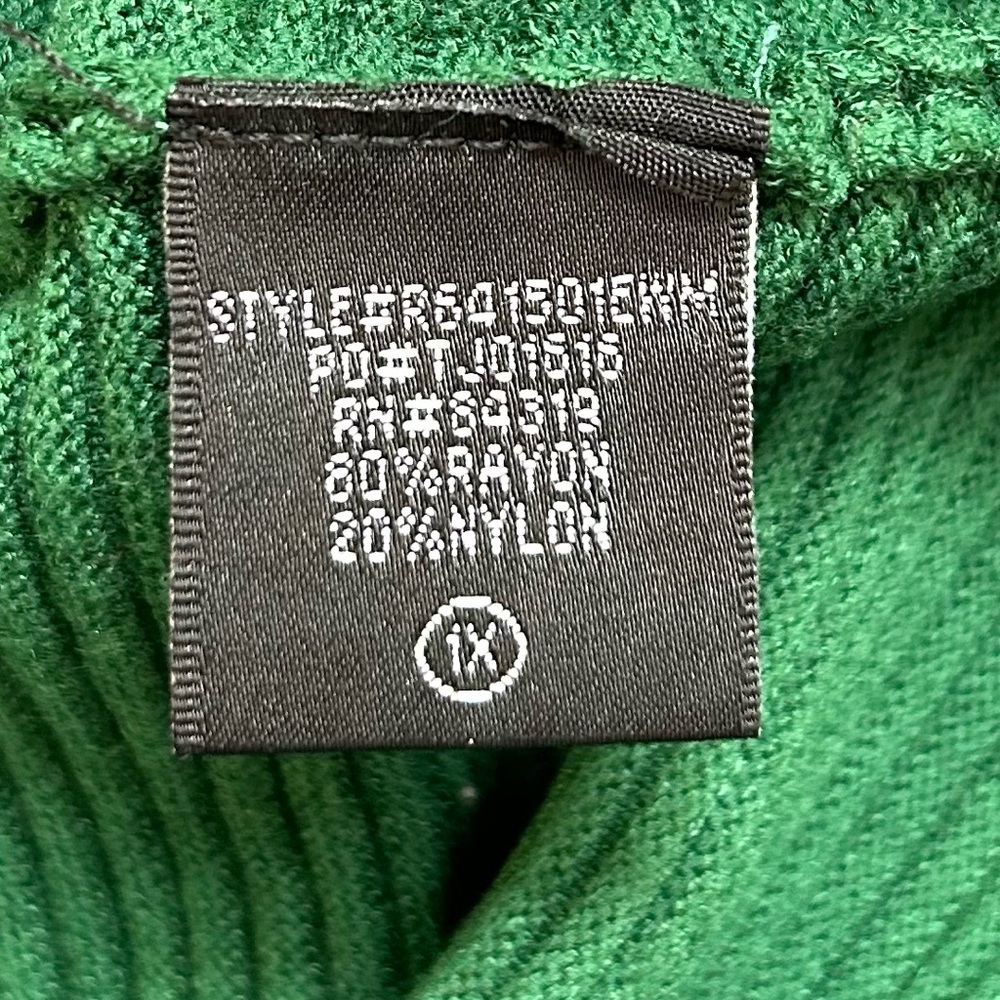 Cyrus Emerald Green Cowl Neck Sweater/size M - Picture 6 of 9